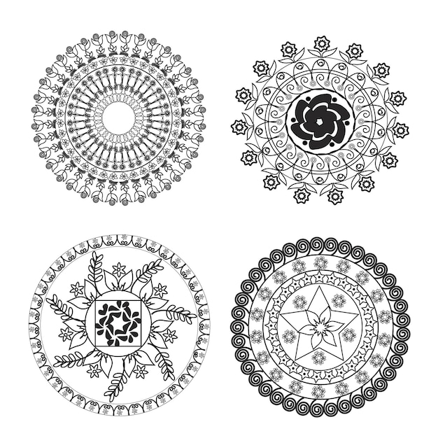 desenho de mandala abstrato