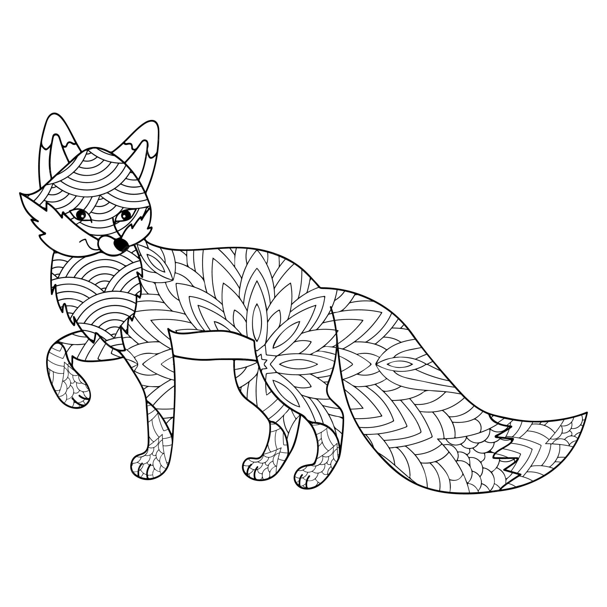 Desenhos para colorir gratuitos de Raposas para baixar - Raposas - Coloring  Pages for Adults