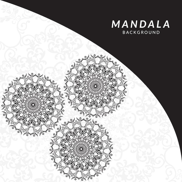 Vetor desenho de mandala ornamental de luxo com fundo de cor dourada