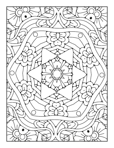 Desenho de mandala para colorir desenho de contorno de mandala para colorir  desenho para colorir para crianças e adultos