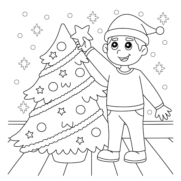 Árvores de Natal Para Colorir - Vários Desenhos Para Pintar