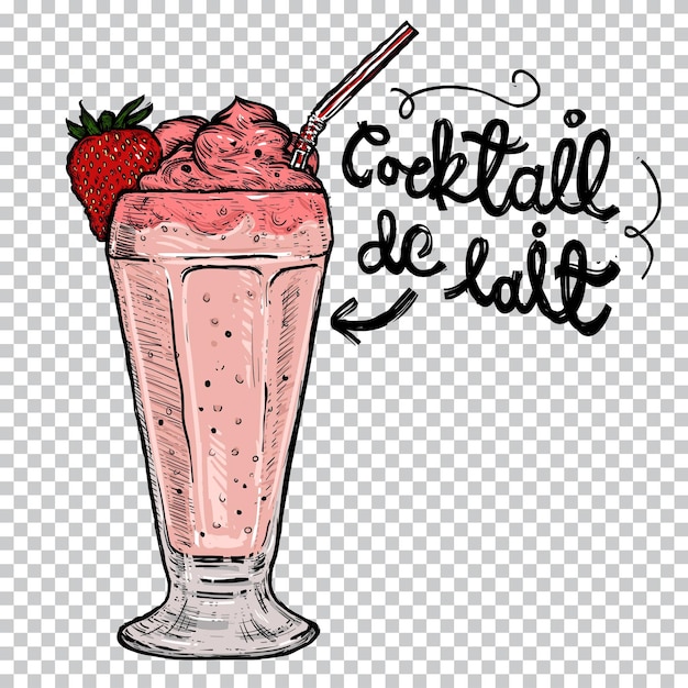 Desenho de MILK SHAKE DE MORANGO pintado e colorido por Usuário não  registrado o dia 20 de Novembro do 2021