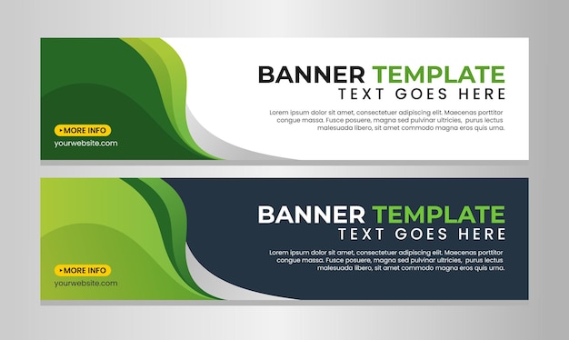 Desenho de modelo de banner horizontal