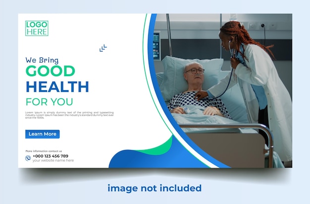 Desenho de modelo de centro médico vetorial gratuito