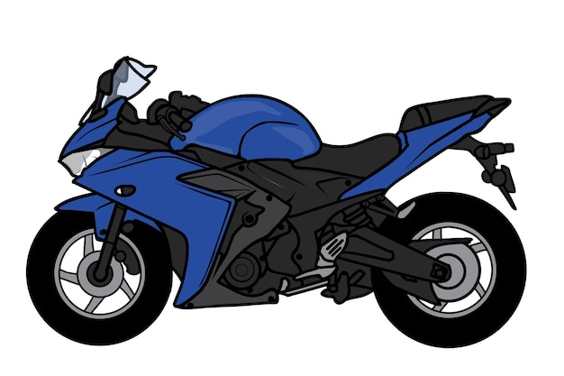 Desenho de motocicleta bigbike sport