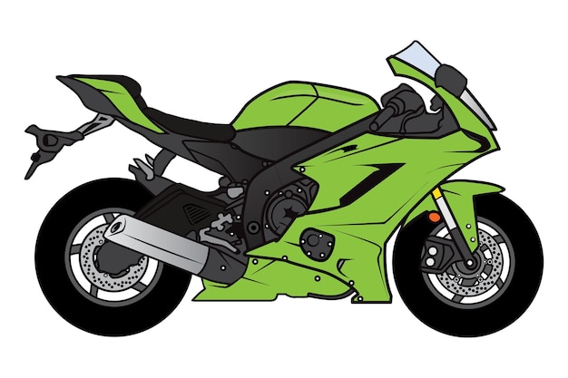 Desenho de motocicleta bigbike sport