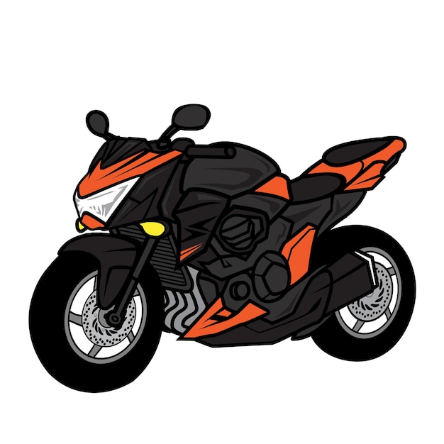 Desenho de motocicleta bigbike