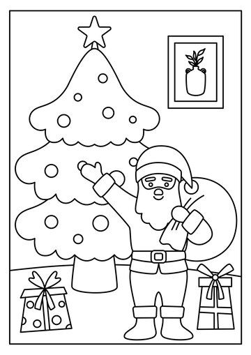 Desenhos para o natal para imprimir e colorir