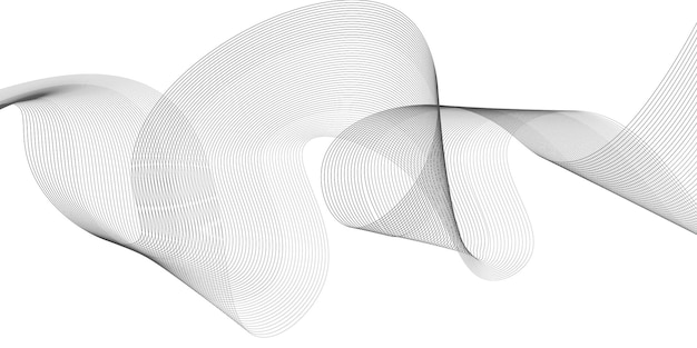 Desenho de onda cinzenta abstrato