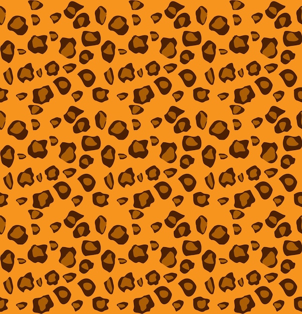 Desenho de padrão de leopardo, fundo de ilustração vetorial