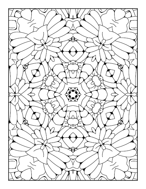 Desenho de padrão de mandala para colorir desenho de mandala para colorir desenho para colorir para crianças e adultos