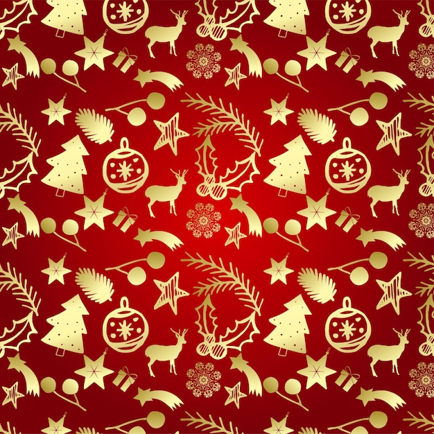 Desenho de padrão de Natal vetorial para download gratuito