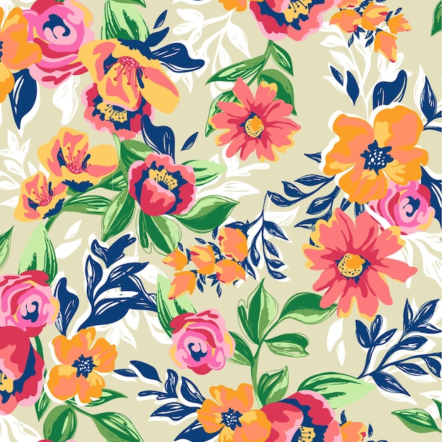 Desenho de padrões florais