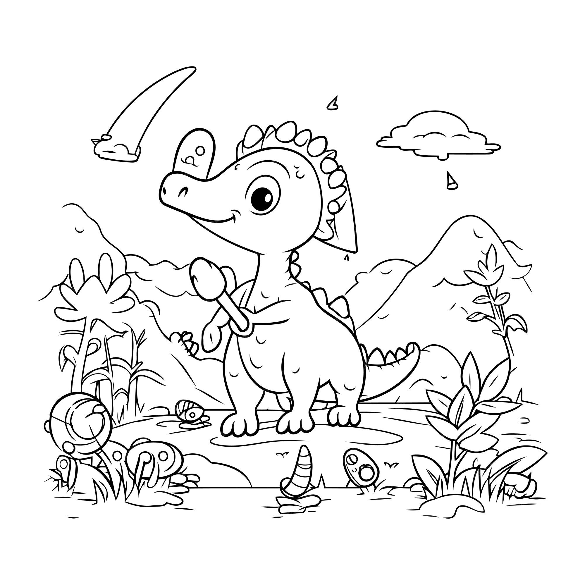 Desenhos para colorir de Wolfoo e Bufo com Papai Dinossauro - Desenhos para  colorir gratuitos para impressão