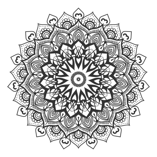 Desenho de página para colorir mandala