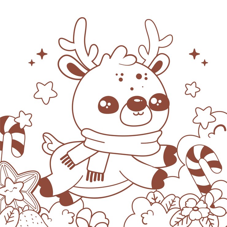 Desenho de páginas para colorir de Natal