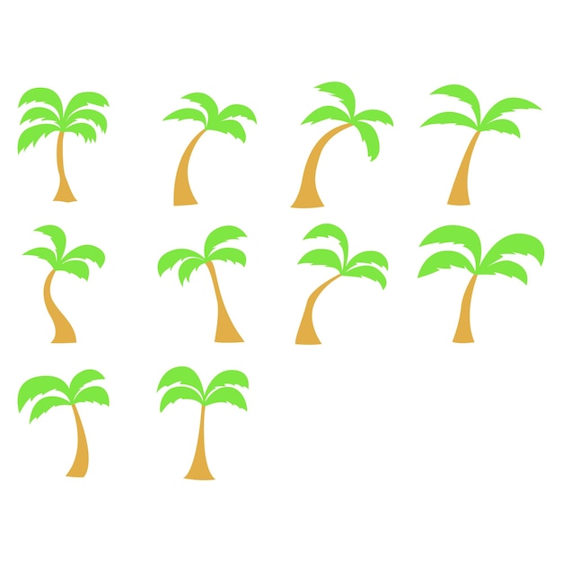 Vetor desenho de palmeira fácil de editar eps 10