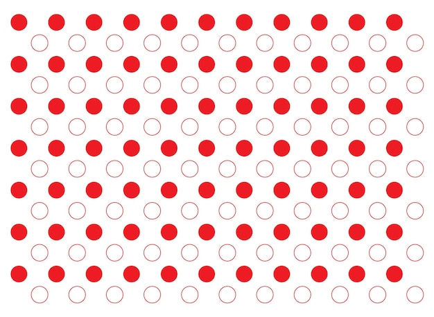Desenho de papel de parede de textura de fundo com pontos polka de círculo vermelho
