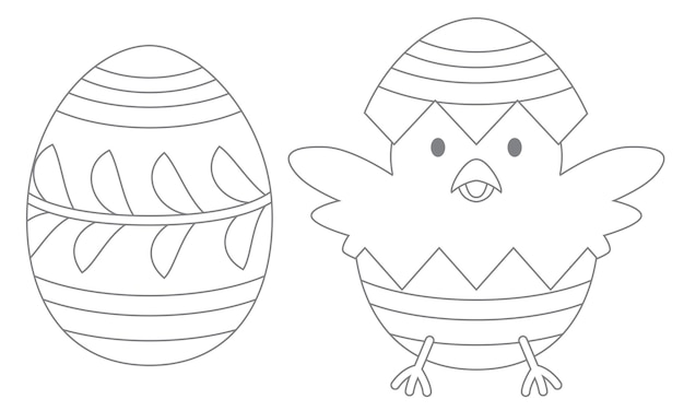 Desenhos para colorir de desenho de uma galinha da páscoa para colorir  