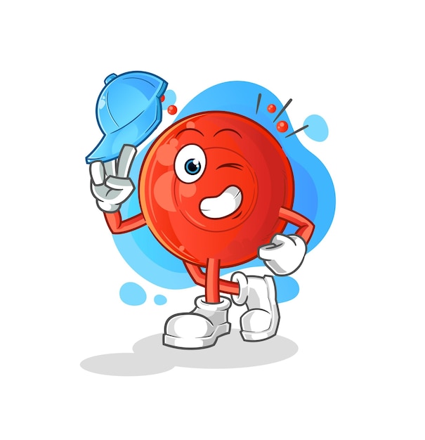 Desenho de personagem de jovem garoto com células sangüíneas