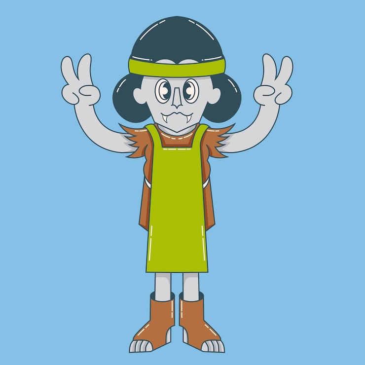 Vetor desenho de personagens de desenho animado de jungle chef 2