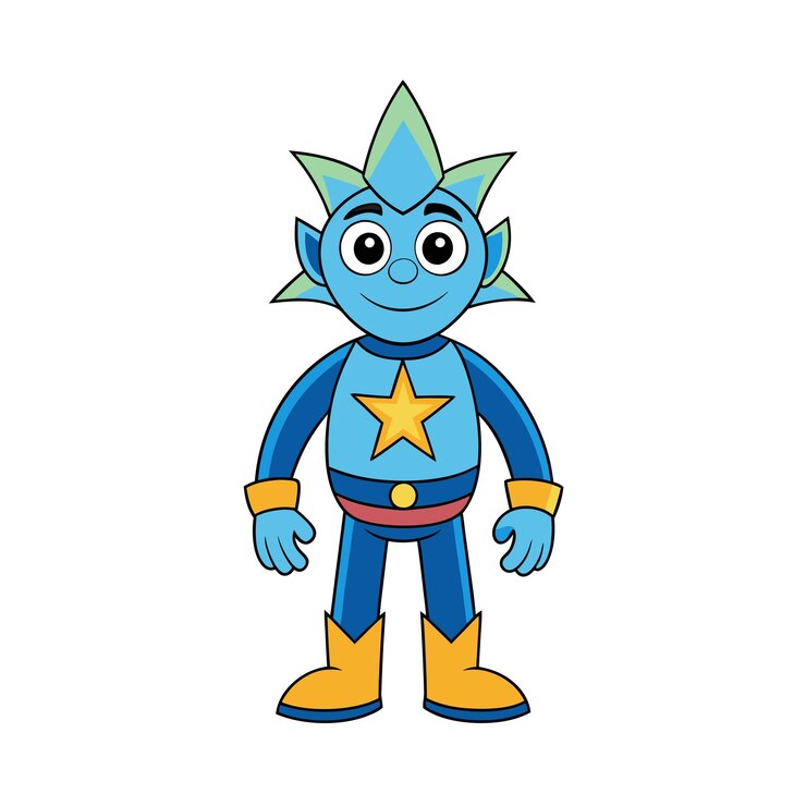 Vetor desenho de personagens de desenhos animados profissionais ilustração vetorial