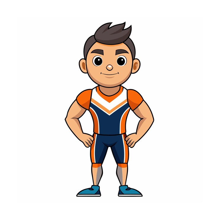 Vetor desenho de personagens de desenhos animados profissionais ilustração vetorial