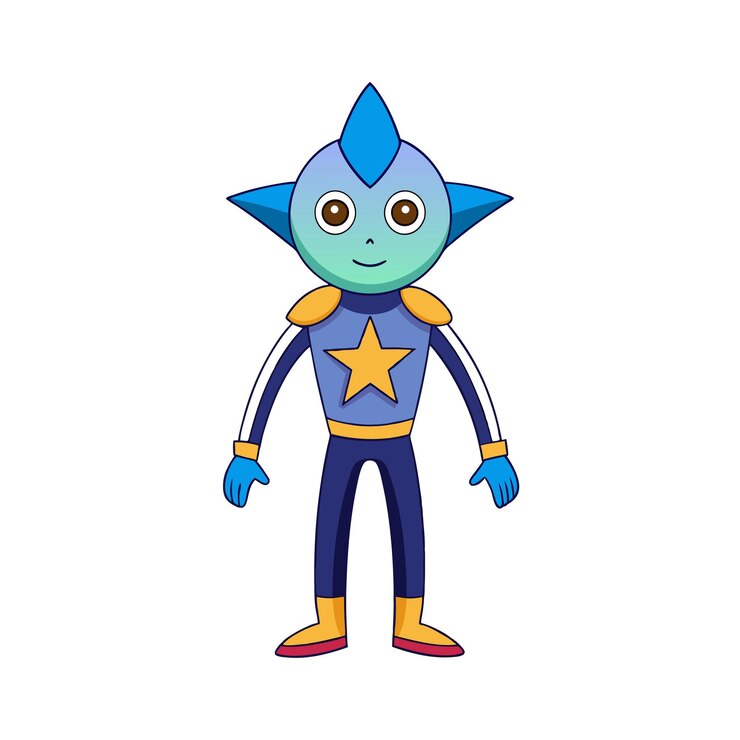 Vetor desenho de personagens de desenhos animados profissionais ilustração vetorial