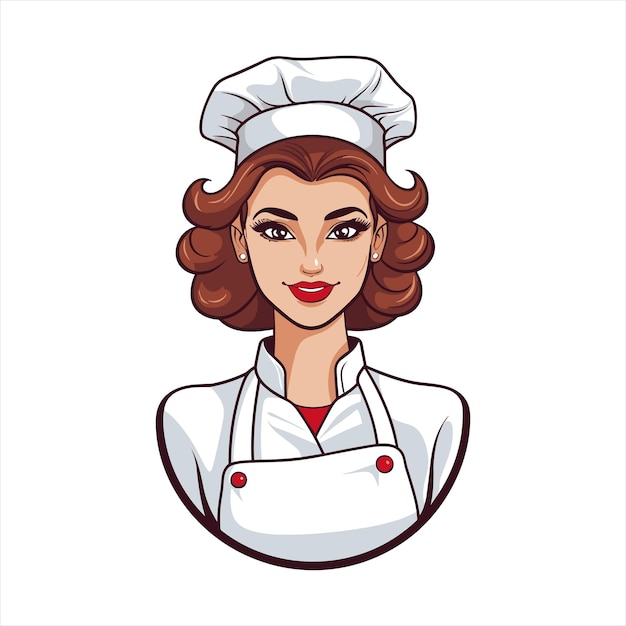 Vetor desenho de personagens do vector chef