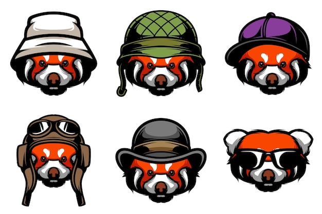 Desenho de red panda bundle