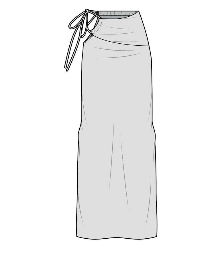 Vetor desenho de saia 01