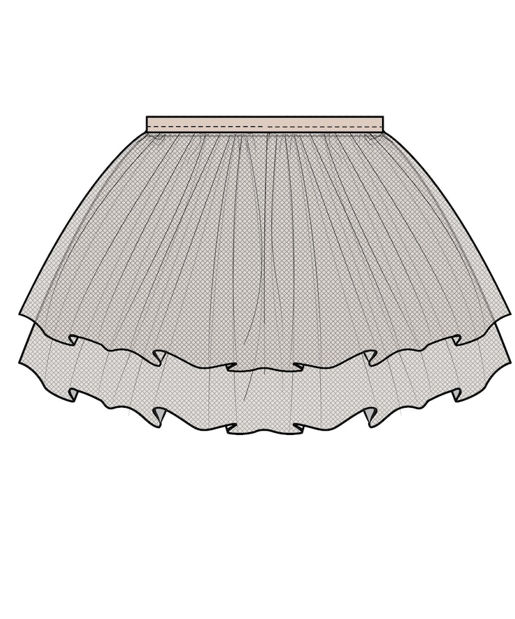 Vetor desenho de saia 01