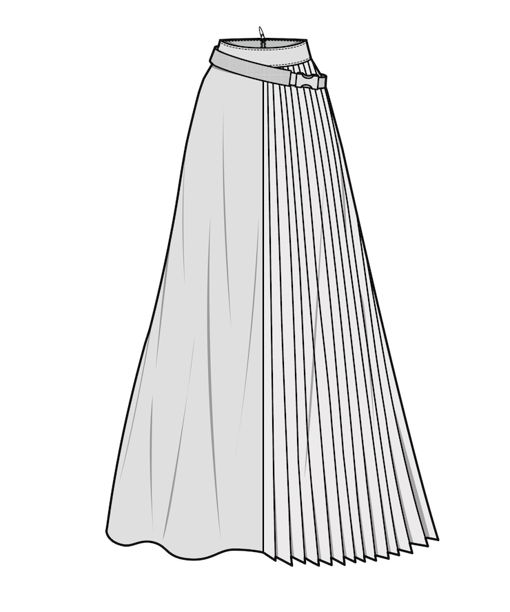 Vetor desenho de saia 01