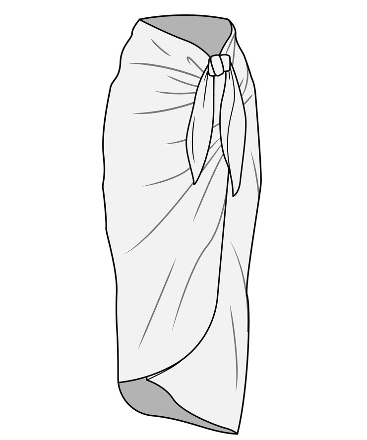 Vetor desenho de saia 01