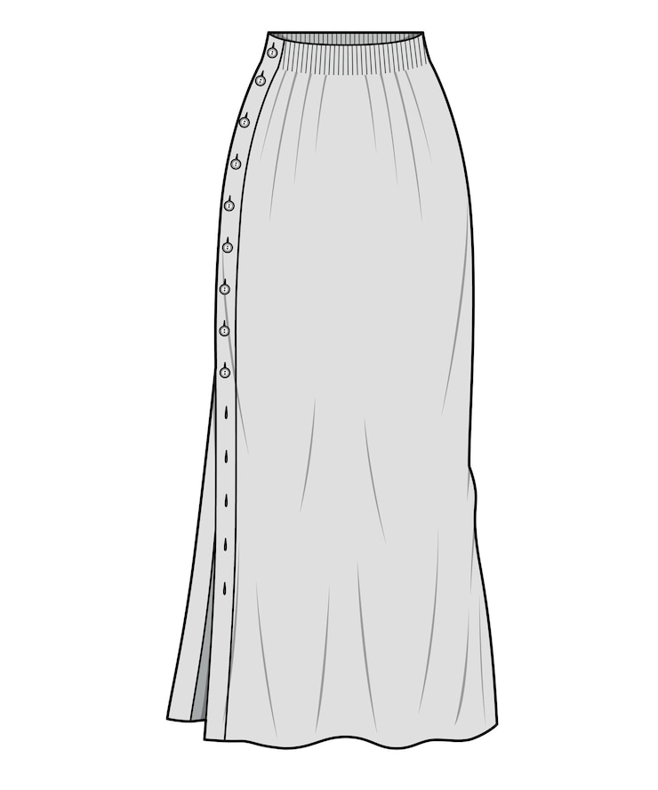 Vetor desenho de saia 01