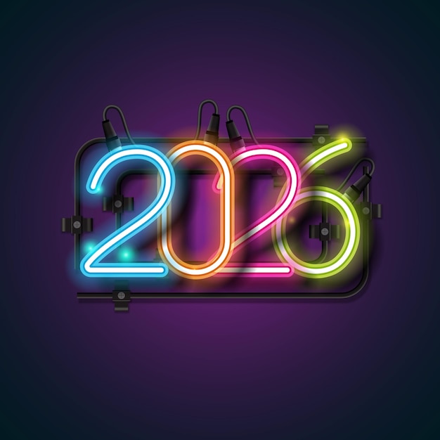 Desenho de saudação 2026 Ano Novo Feliz Ano Novo Fundo
