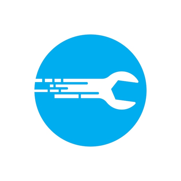 Desenho de símbolo plano vetorial do logotipo da chave