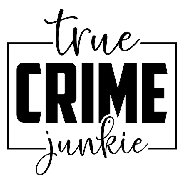 Desenho de True Crime SVG