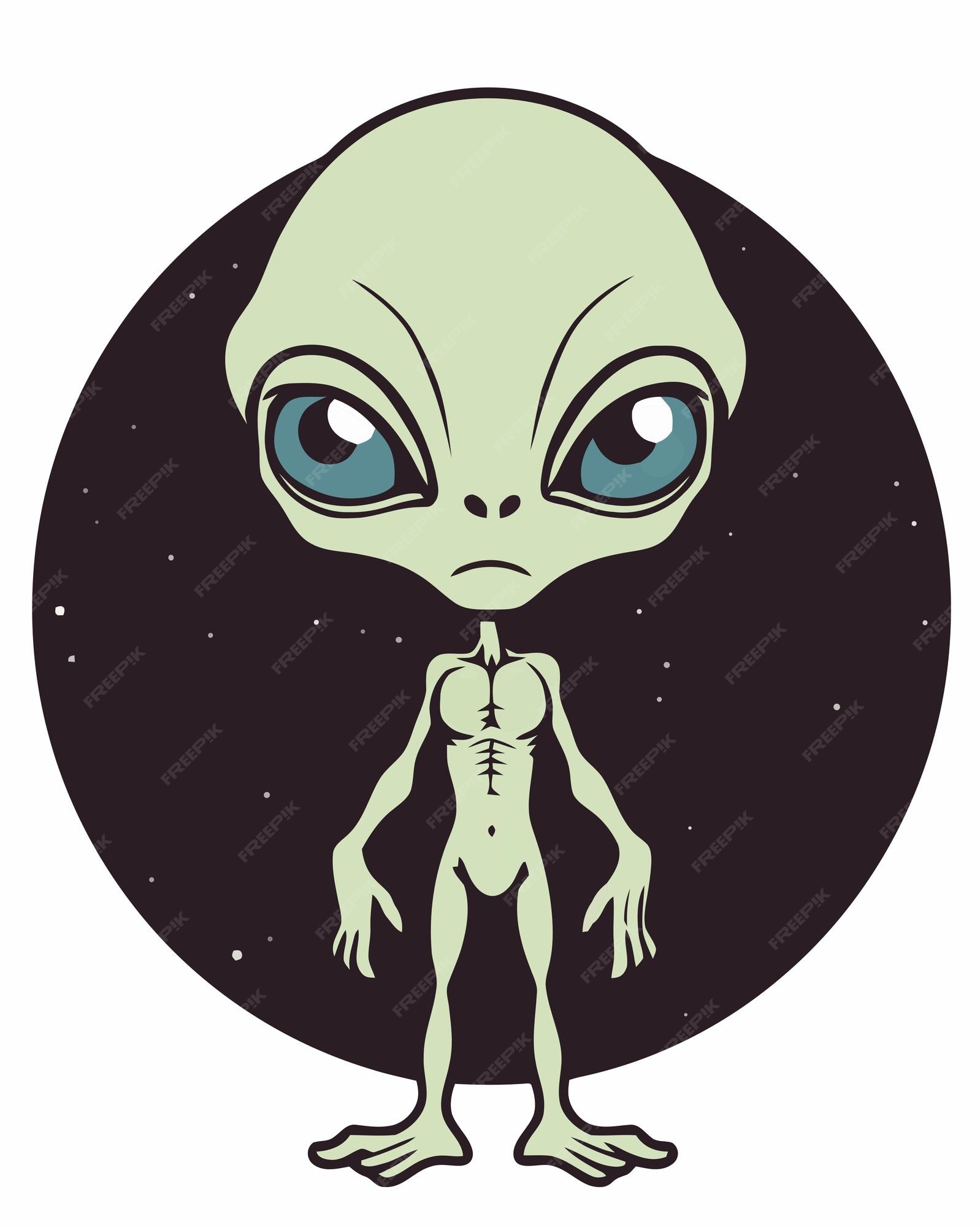 personagem de desenho animado de avatar alienígena verde 7238886 Vetor no  Vecteezy