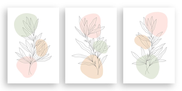 Desenho de uma linha ilustração minimalista de flores em estilo de linha de arte