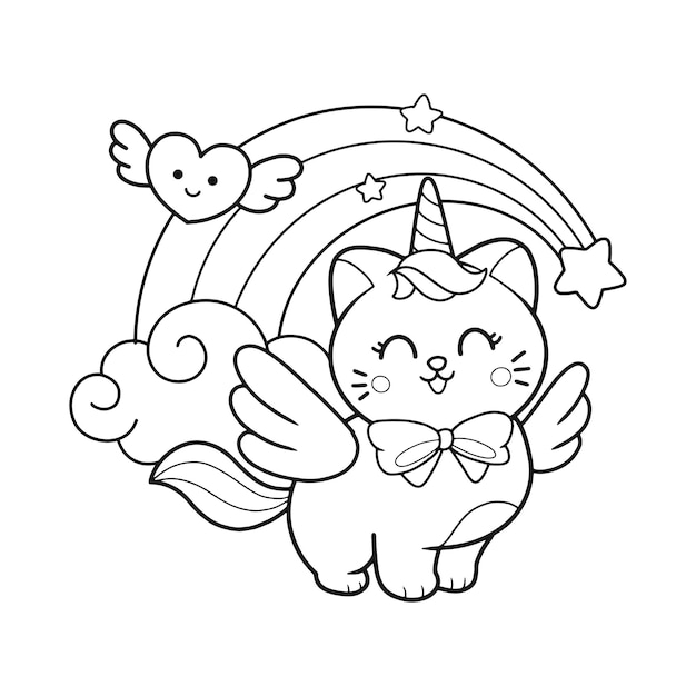 Free: Dibujos De Unicornio Kawaii Para Colorear 