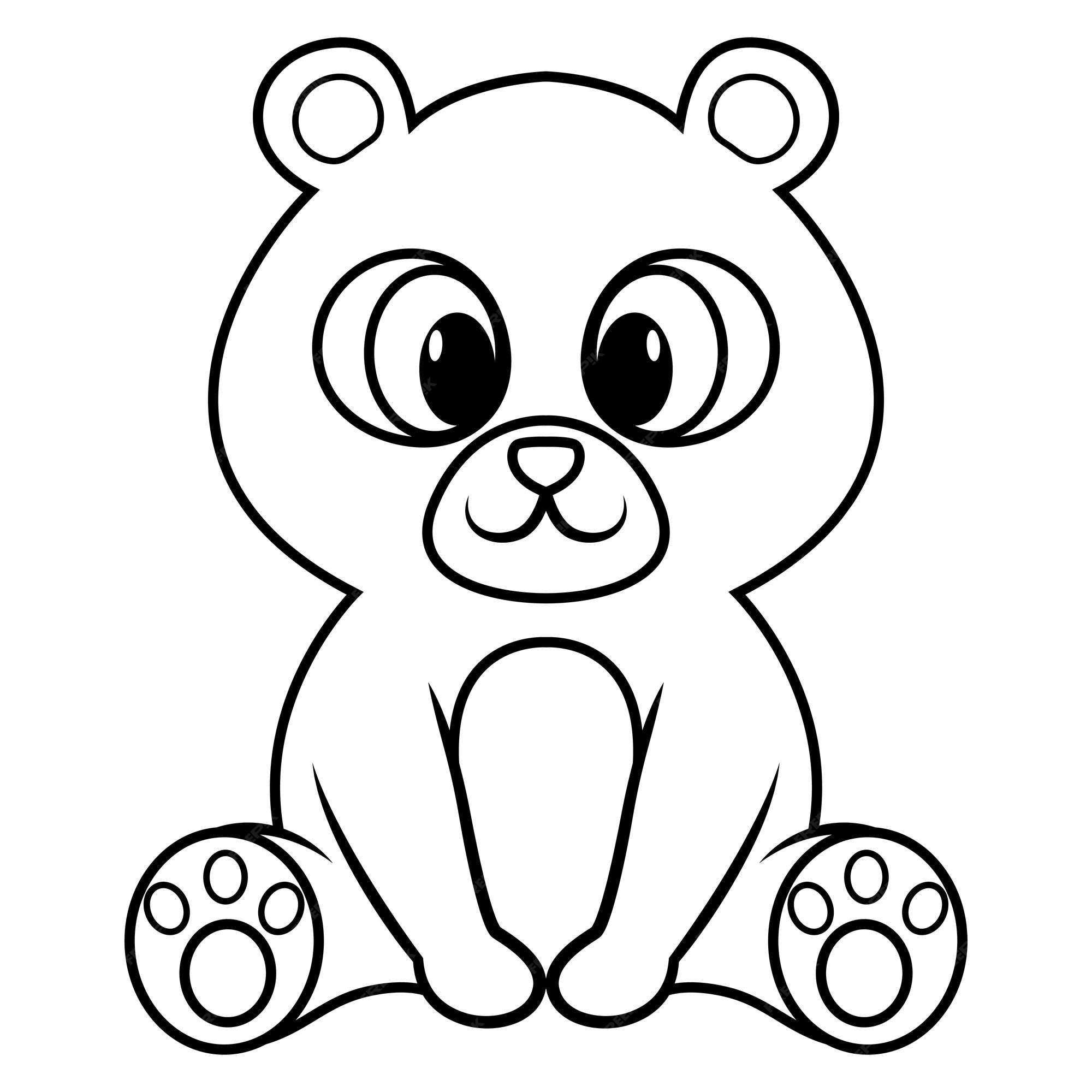 Imagem urso desenho colorir