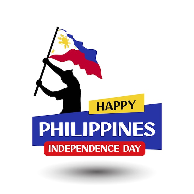 Vetor desenho do dia da independência das filipinas dia nacional das filipinas ilustração de fundo