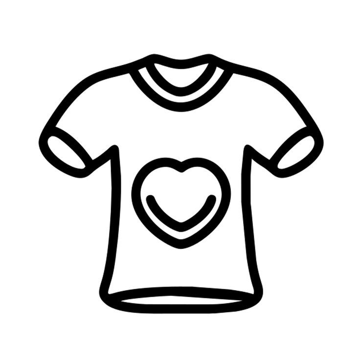 Vetor desenho do ícone da camiseta