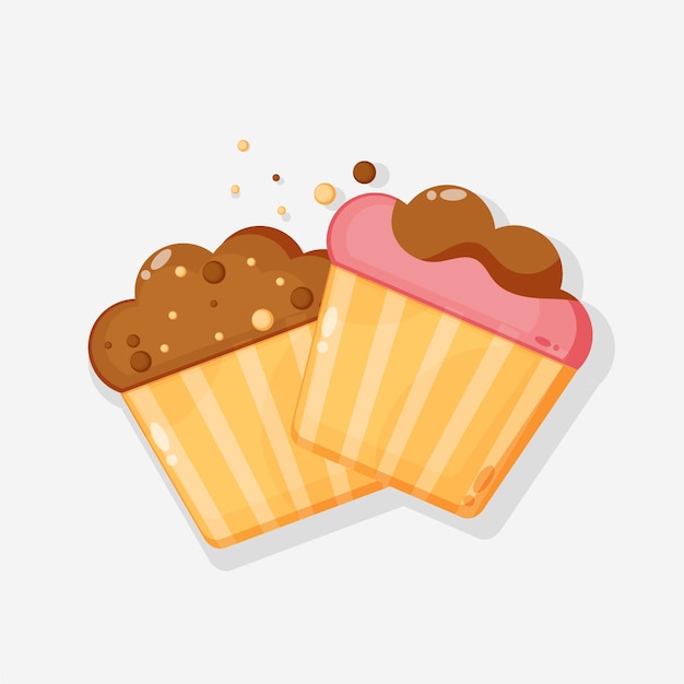 Desenho do ícone de muffins