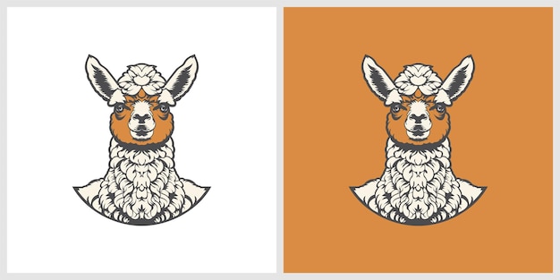 Desenho do logotipo da alpaca