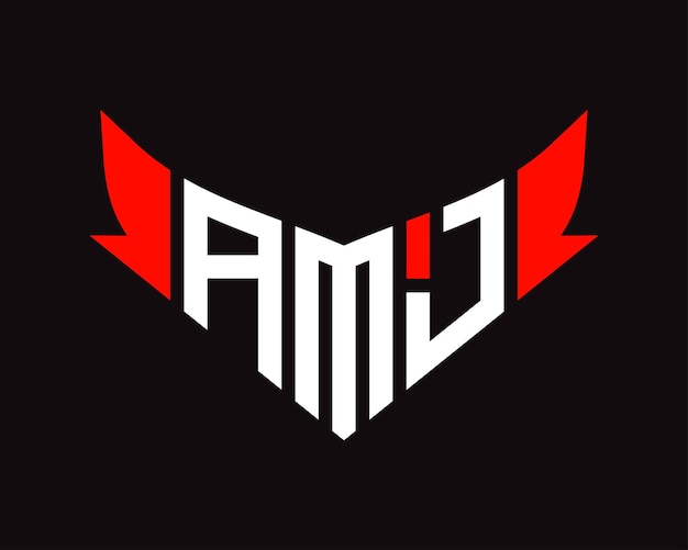 Vetor desenho do logotipo da amj