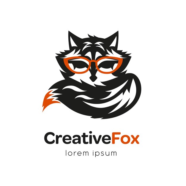 Vetor desenho do logotipo da creatine fox