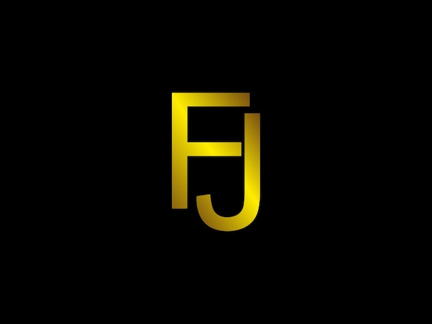 Vetor desenho do logotipo da fj