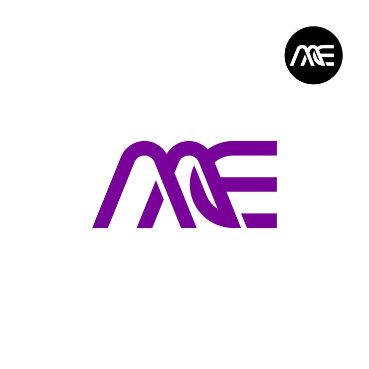 Desenho do logotipo da letra AAE Monogram